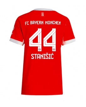 Bayern Munich Josip Stanisic #44 Maglia Gara Casa Repliche 2025-26 Donna Maniche Corte